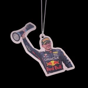 Max Verstappen F1 Custom Car Air Freshener | Fresh Aura Merch | New Car Scent